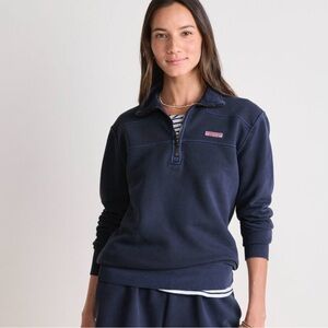Vineyard Vines Women's Navy Quarter-Zip Sweatshirt